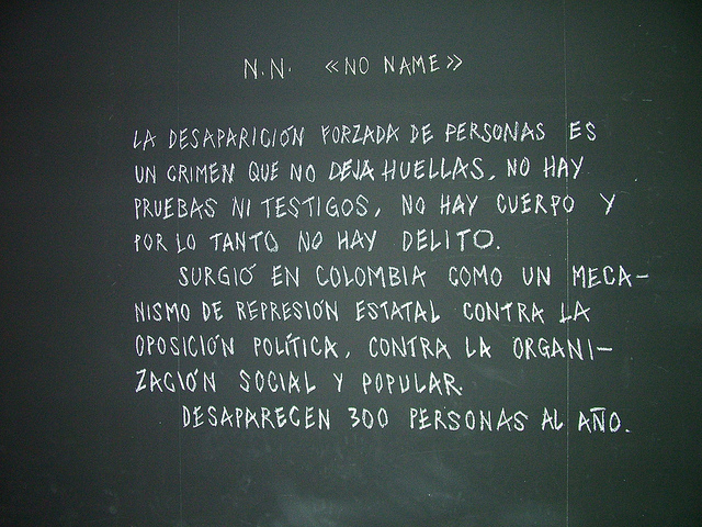 desaparicion forzada no name nn